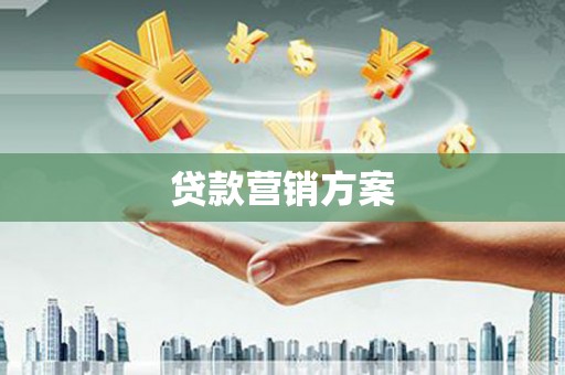 西和贷款营销方案
