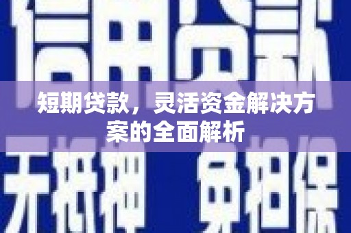 西和短期贷款，灵活资金解决方案的全面解析