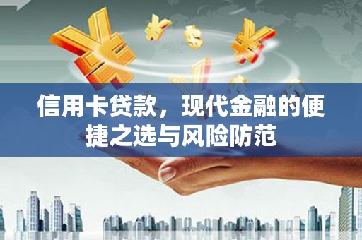 西和信用卡贷款，现代金融的便捷之选与风险防范