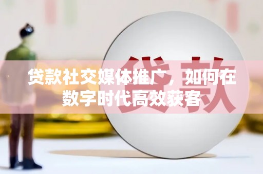 西和贷款社交媒体推广，如何在数字时代高效获客