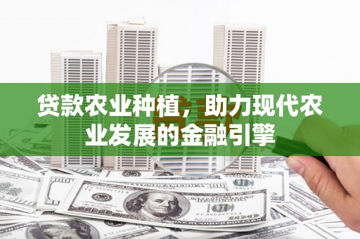 西和贷款农业种植，助力现代农业发展的金融引擎