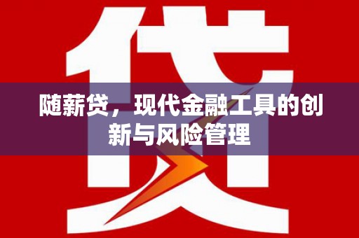 西和随薪贷，现代金融工具的创新与风险管理