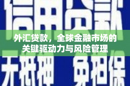 西和外汇贷款，全球金融市场的关键驱动力与风险管理