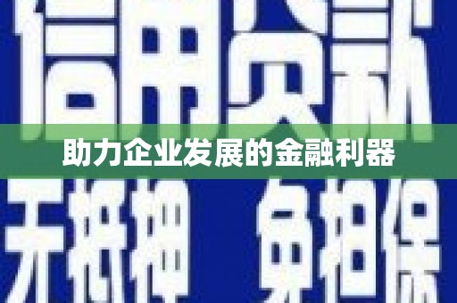 西和助力企业发展的金融利器