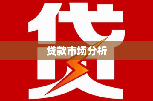 西和贷款市场分析