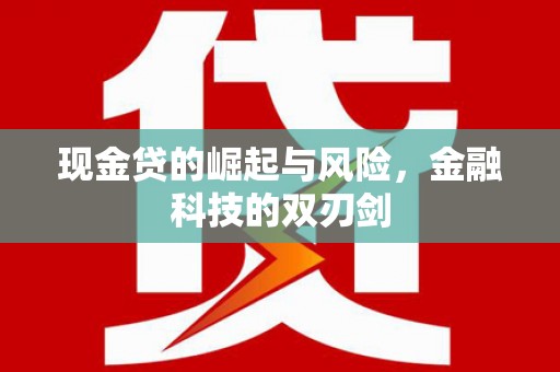 西和现金贷的崛起与风险，金融科技的双刃剑
