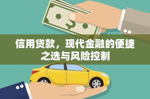 西和信用贷款，现代金融的便捷之选与风险控制
