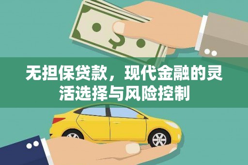 西和无担保贷款，现代金融的灵活选择与风险控制