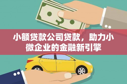 西和小额贷款公司贷款，助力小微企业的金融新引擎