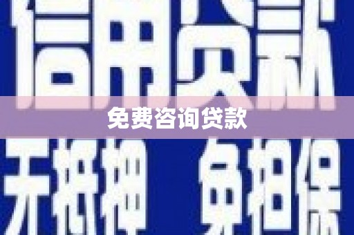西和免费咨询贷款