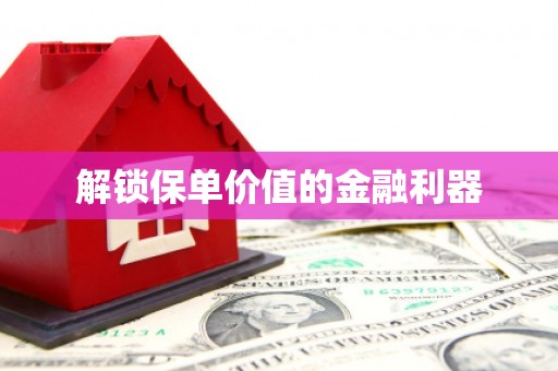 西和解锁保单价值的金融利器