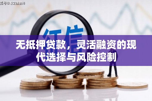 西和无抵押贷款，灵活融资的现代选择与风险控制