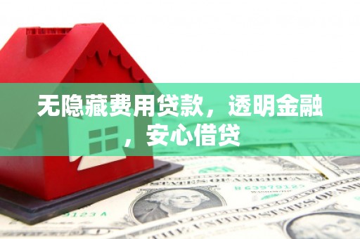 西和无隐藏费用贷款，透明金融，安心借贷