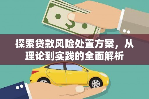 西和探索贷款风险处置方案，从理论到实践的全面解析