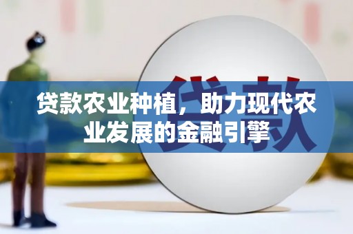 西和贷款农业种植，助力现代农业发展的金融引擎