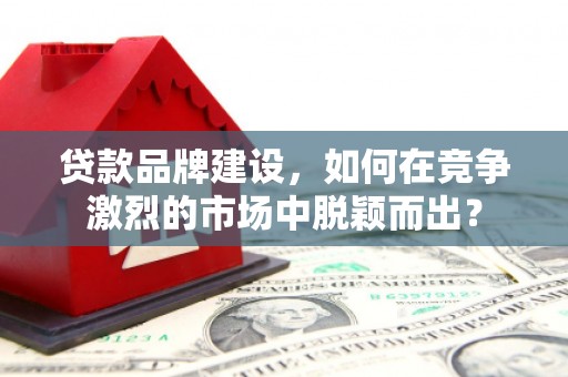 西和贷款品牌建设，如何在竞争激烈的市场中脱颖而出？