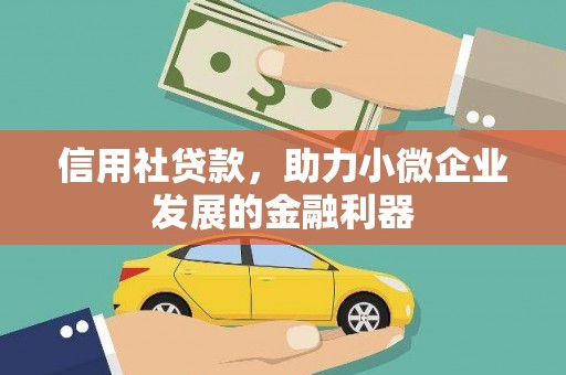 西和信用社贷款，助力小微企业发展的金融利器
