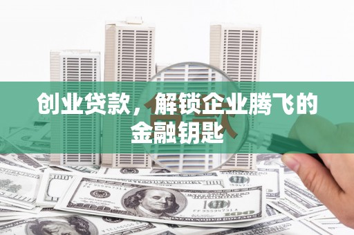 西和创业贷款，解锁企业腾飞的金融钥匙