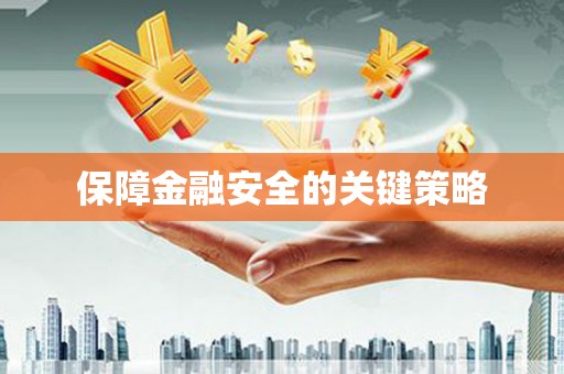 西和保障金融安全的关键策略