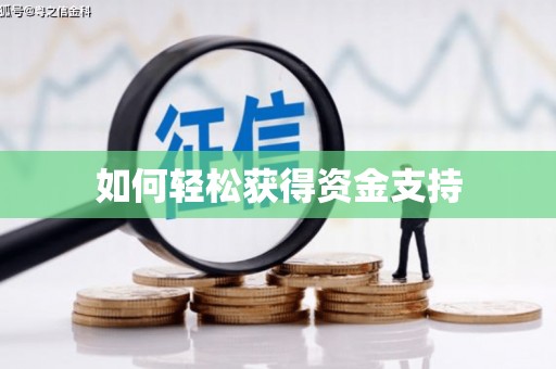 西和如何轻松获得资金支持