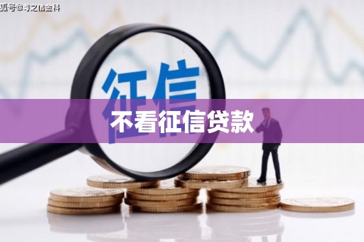 西和不看征信贷款