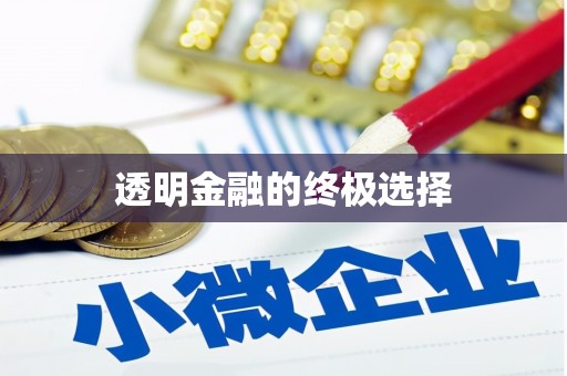 西和透明金融的终极选择