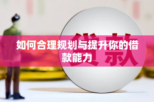 西和如何合理规划与提升你的借款能力