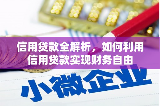 西和信用贷款全解析，如何利用信用贷款实现财务自由