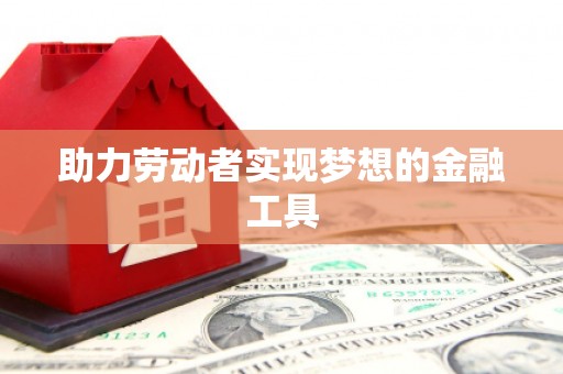 西和助力劳动者实现梦想的金融工具