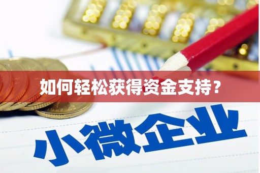 西和如何轻松获得资金支持？