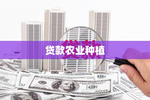 西和贷款农业种植