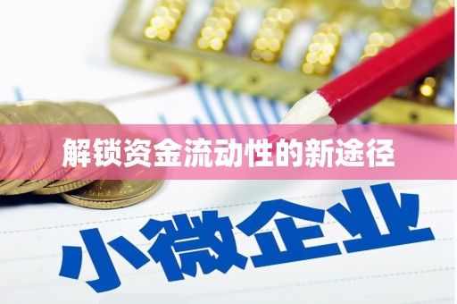 西和解锁资金流动性的新途径